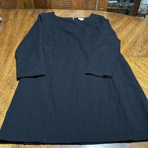 J Crew Long Sleeve Black Dress